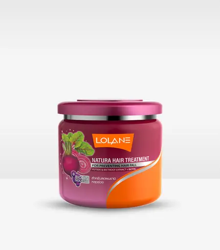 Lolane Natura Hair Treatment for Preventing Hair fall with Peptide & Beetroot Extract + Biotin 500g
