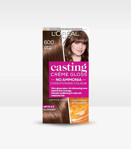 Loreal Casting Cream Gloss Hair Color - Light Brown 600