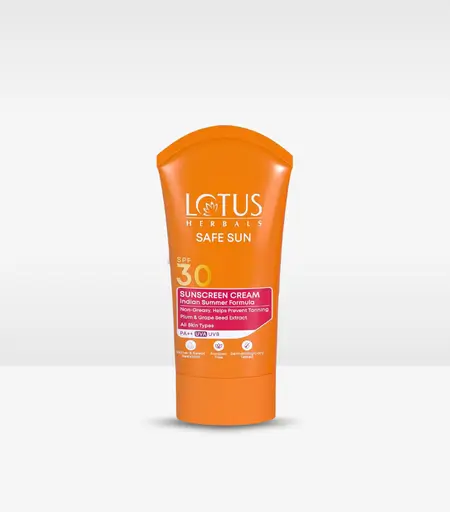 Lotus Herbals Safe Sun Sunscreen Cream PA++ SPF-30 Indian Summer Formula 50ml Original Product in Sri Lanka