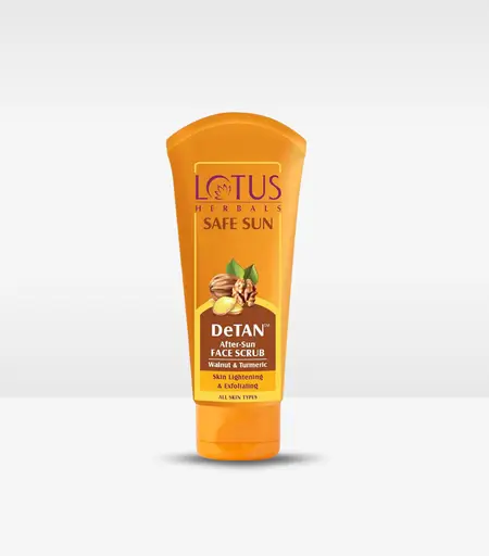 Lotus Herbals Safe Sun DeTan After Sun Face Scrub 100ml – Anti-Tan Exfoliating Face Scrub Sri Lanka