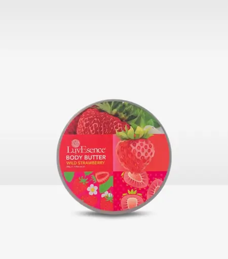 LuvEsence Wild Strawberry Body Butter 200g – Moisturizing Cream for Soft Skin