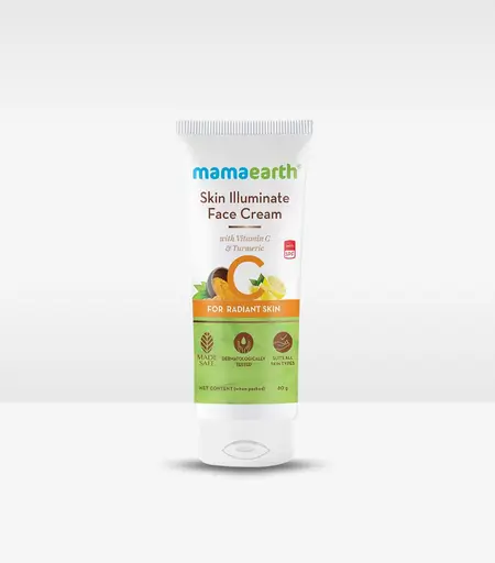 Mamaearth Skin Illuminate Face Cream for Skin Brightening with Vitamin C And Turmeric For Radiant Skin 80g