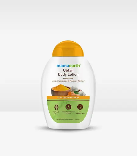 Mamaearth Ubtan Body Lotion with Turmeric & Kokum Butter for Glowing Skin 200ml