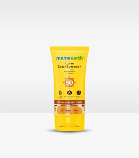 Mamaearth Ubtan Detan Sunscreen SPF50 50g for Sun Protection and Tan Removal Sri Lanka