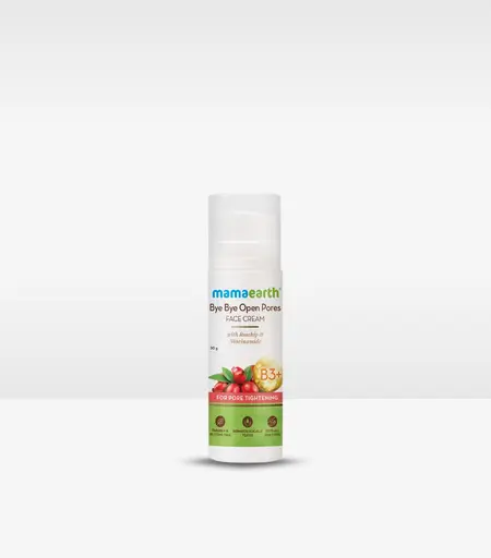 Mamaearth Bye Bye Open Pores Face Cream Face Moisturizer For Pore Tightening with Rosehip & Niacinamide 30g