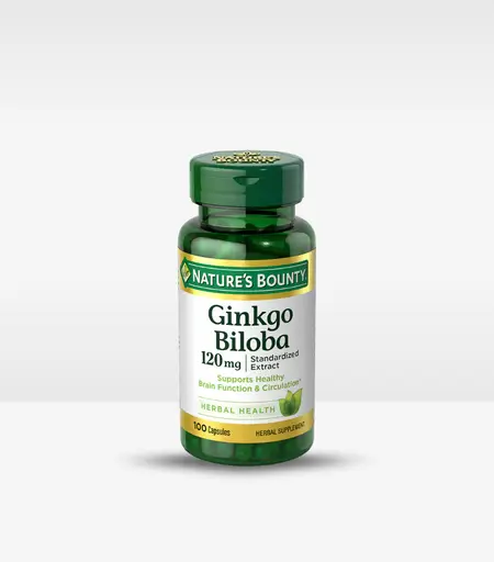 Nature's Bounty Ginkgo Biloba Capsules 120mg 100 Capsules 
