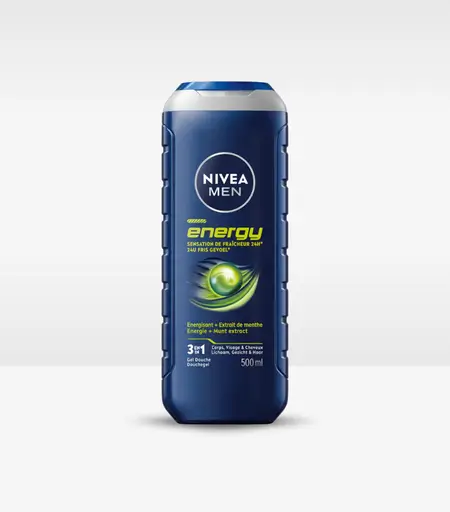 Nivea Men Energy Gel Douche 3en1 Fraicheur 24H 500 ml