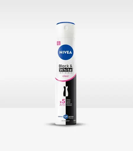 Nivea Black & White Invisible Clear 48H Protection Anti Perspirant Spray 200ml