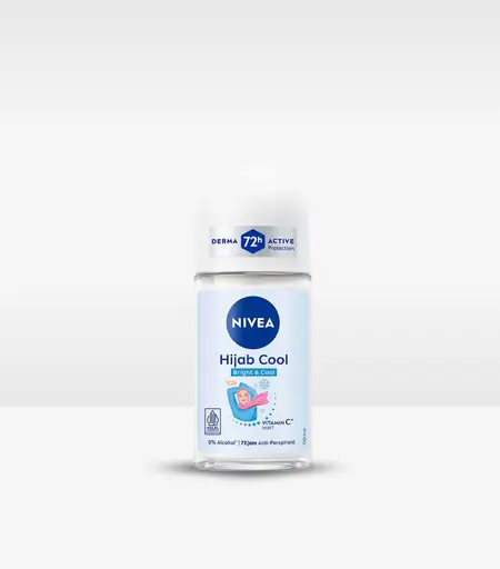 Nivea Deodorant Roll On Brightening Hijab Cool 50ml – Anti-Bacterial Freshness in Sri Lanka