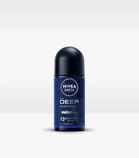 Nivea Men Deep Black Carbon Impact 72H Anti-Perspirant Roll On 50ml – Long-Lasting Protection Sri Lanka