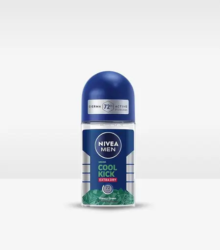 Nivea Men Cool Kick Freezy Green Deodorant Roll-On 50ml for 48 Hour Freshness Sri Lanka