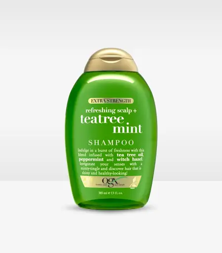 OGX Refreshing Scalp Teatree Mint Shampoo 385ml bottle