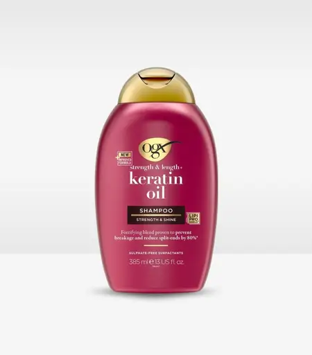 OGX Anti-Breakage Keratin Oil Shampoo 385ml for Damaged Hair Sri Lanka