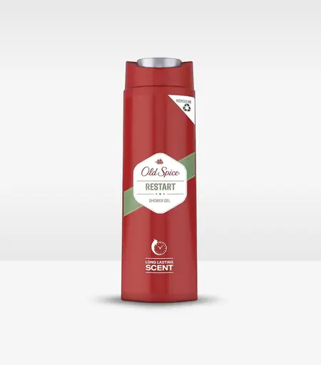 Old Spice Restart Shower Gel 400ml bottle with fresh fragrance