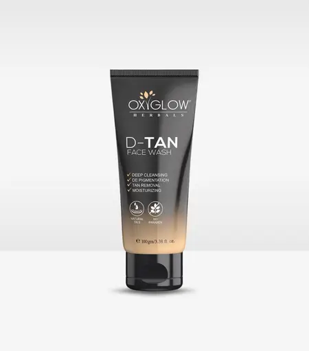 OxyGlow Herbals D-Tan Face Wash 100ml for Tan Removal and Glowing Skin Sri Lanka