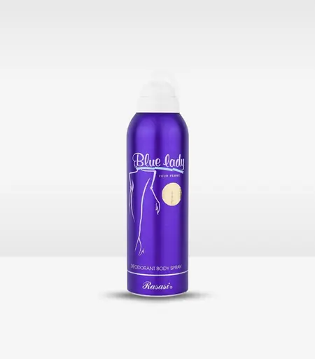 Rasasi Blue Lady Deodorant Body Spray 200ml bottle