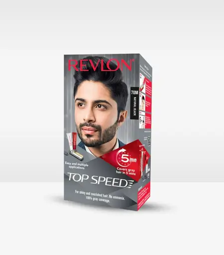 Revlon Top Speed Hair Color 70M Natural Black for Men – Original Product in Sri Lanka