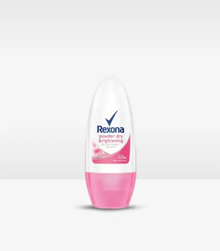 Rexona Powder Dry Whitening Roll on Deodorant 50ml for long-lasting freshness and effective sweat protection
