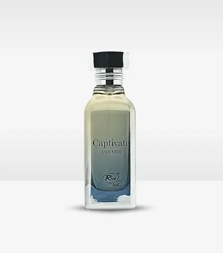 Rivaj UK Captivate Perfume for Men 100ml bottle with stylish design