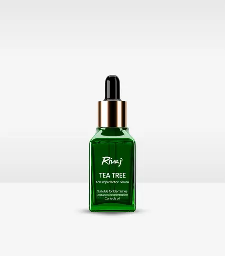 Rivaj UK Tea Tree Multi-Functional Serum 30ml bottle for acne-prone and oily skin care