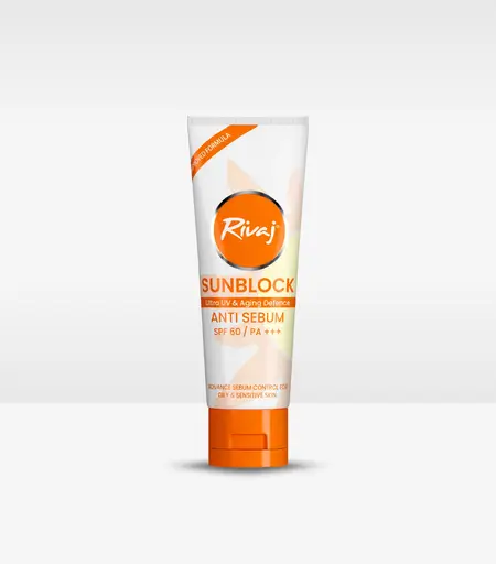 Rivaj UK Ultra UV & Aging Defense Anti Sebum Sunblock SPF 60 PA+++ 40ml tube