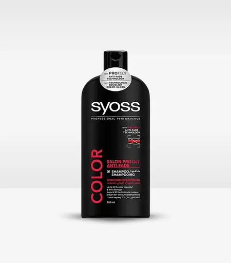 Schwarzkopf Syoss Color Salon Protect Anti Fade Shampoo 500ml bottle for color-treated hair