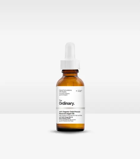 The Ordinary 100% Organic Cold-Pressed Moroccan Argan Oil 30ml – Hydrating Oil for Skin & Hair