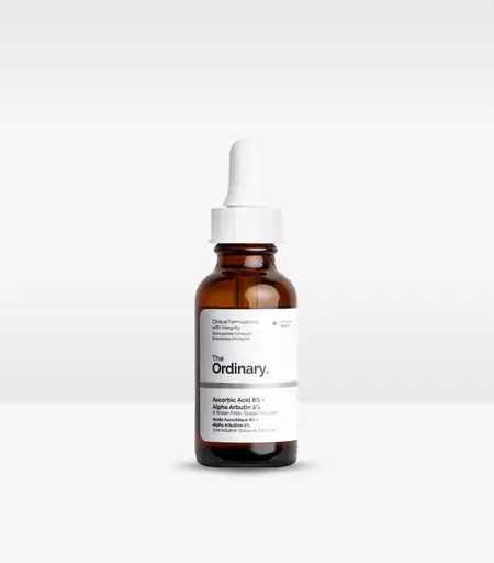 The Ordinary Vitamin C Ascorbic Acid 8% and Alpha Arbutin 2% serum 30ml bottle