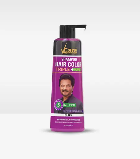 Vcare Hair Color Shampoo Triple Plus Black 180ml – Buy Online in Sri Lanka