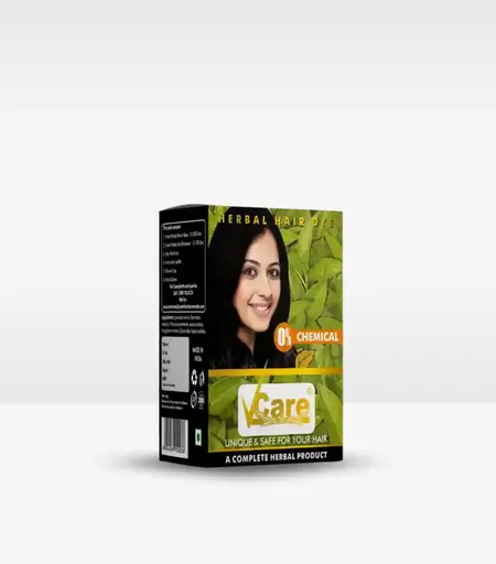Vcare Natural Herbal Hair Dye Powder for Men and Women 60g