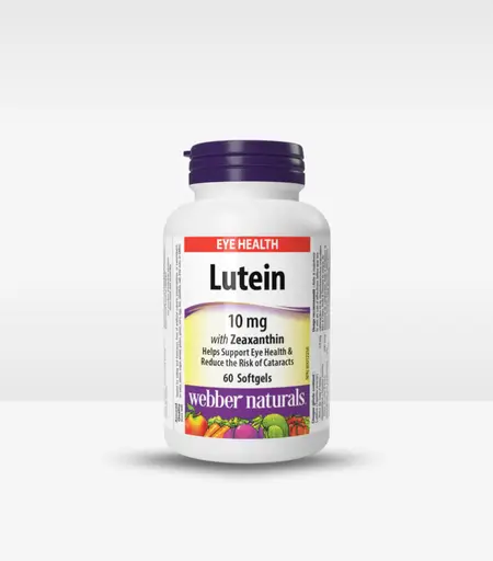 Webber Naturals Lutein 10mg with Zeaxanthin 60 Softgels