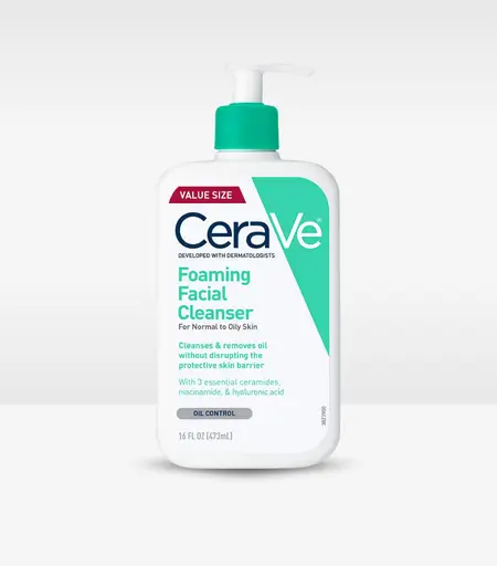 Cerave Foaming Facial Cleanser for Normal to Oily Skin 473ml