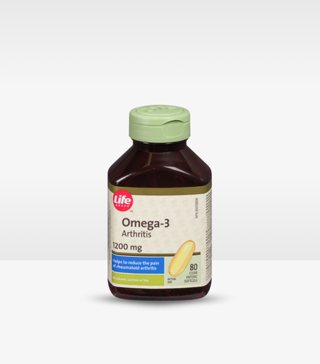 Life Brand Omega-3 Arthritis 1200mg 80 Capsules