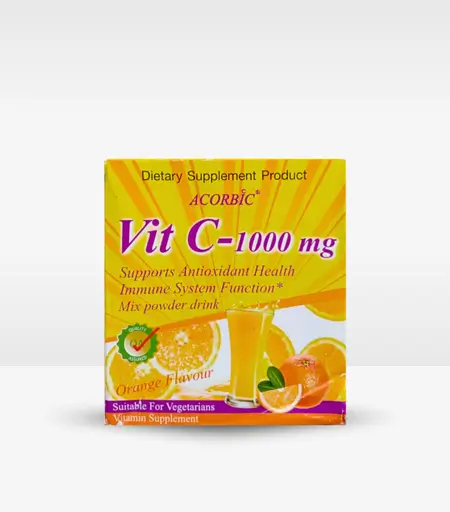 Acorbic Vitamin C-1000mg Powder Supplement 120g