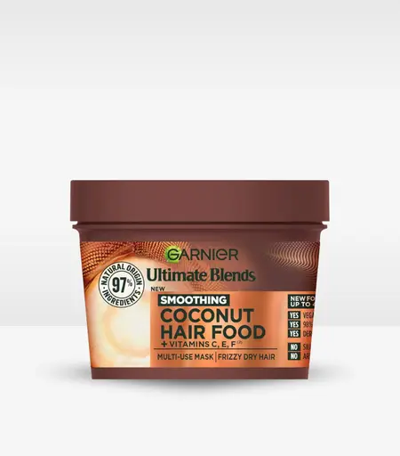 Garnier Ultimate Blends Hair Food Coconut Oil 3-in-1 Frizzy Hair Mask Treatment 400ml
