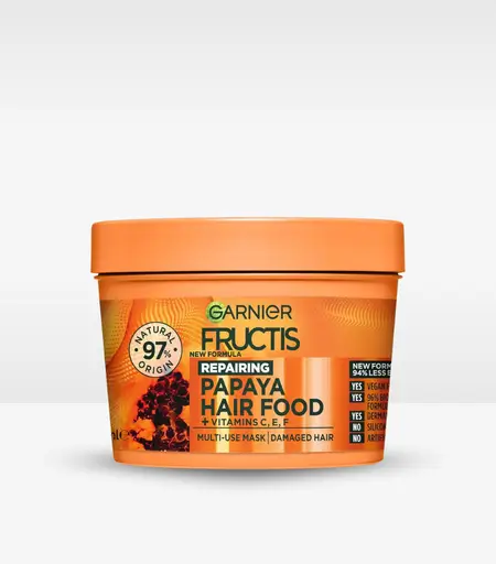 Garnier Fructis Papaya Hair Food - Reparing Hair Mask For Damaged Hair 400ml