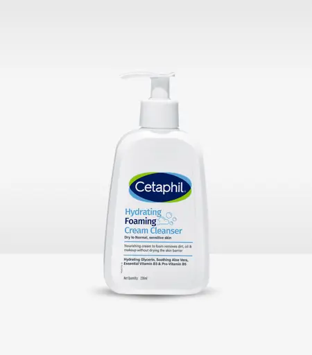 Cetaphil Hydrating Foaming Cream Cleanser for Dry Skin 236ml
