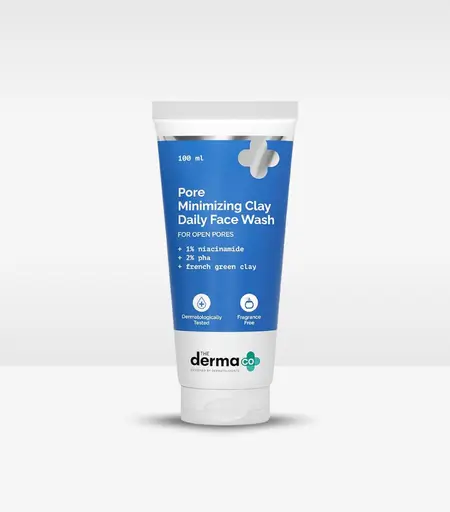 The Derma Co Pore Minimizing Green Clay Face Wash with Niacinamide + PHA 100ml