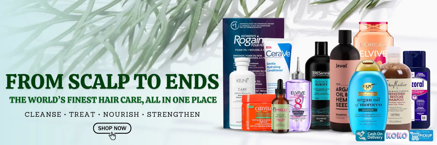 From scalp to ends hair care products in Sri Lanka – buy original branded shampoos, conditioners and treatments online at Watsans.lk