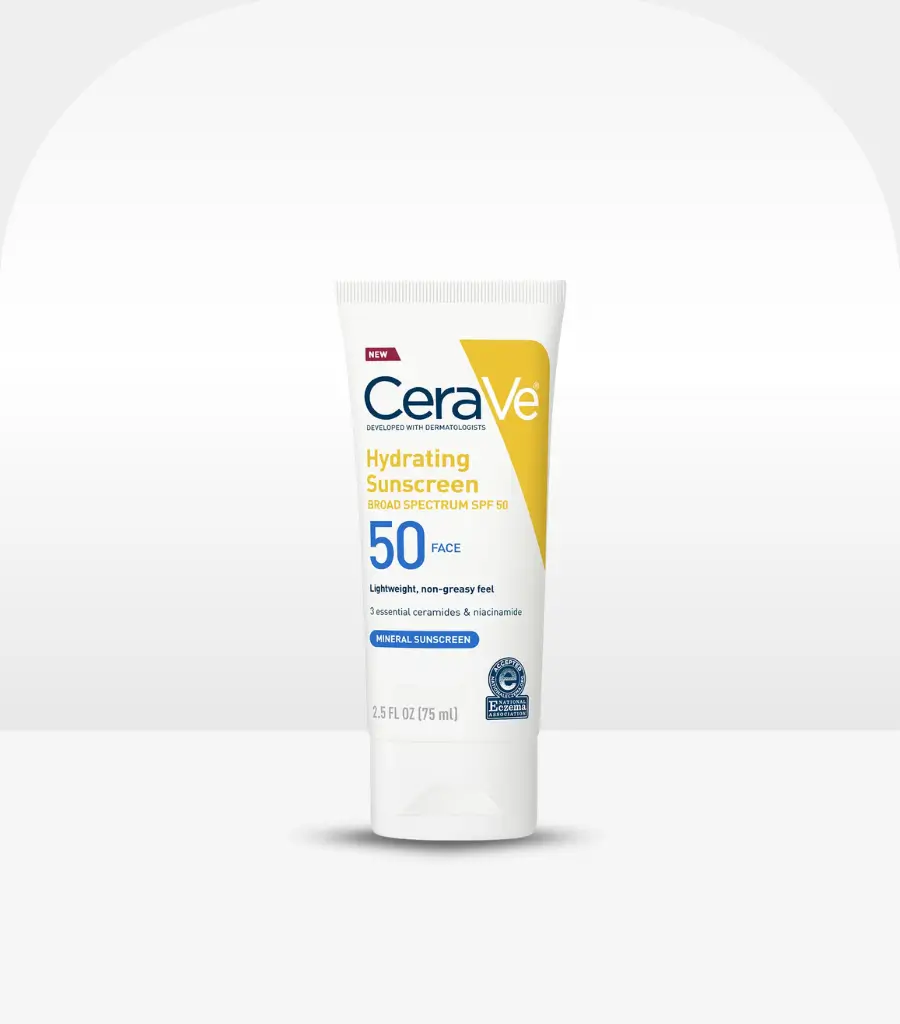 CeraVe Hydrating Mineral Sunscreen SPF 50 75ml – Gentle Broad Spectrum Mineral Sunscreen Sri Lanka