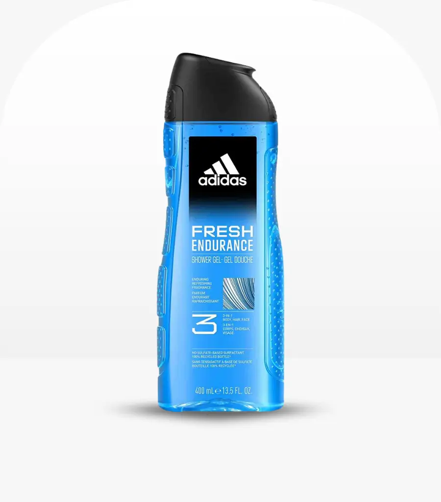 Adidas Fresh Endurance 3 In 1 Shower Gel Clear 400ml – Refreshing Body, Face & Hair Cleanser Sri Lanka