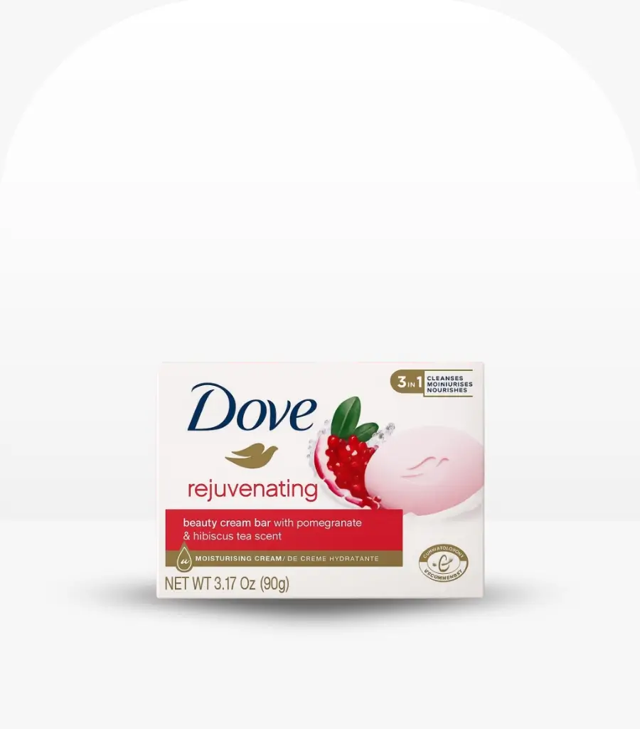 Dove Rejuvenating Beauty Cream Soap Bar with Pomegranate & Hibiscus Tea 90g – Original Moisturizing Soap in Sri Lanka