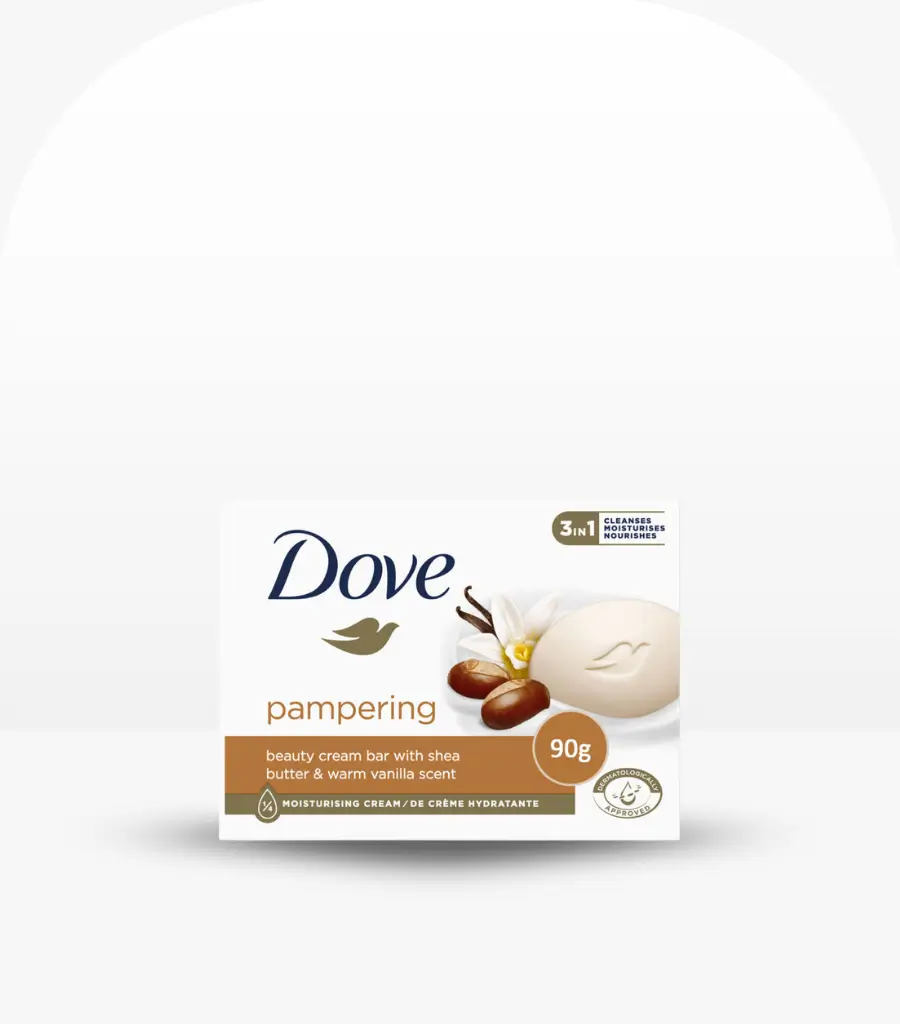 Dove Pampering Beauty Cream Soap Bar with Shea Butter and Vanilla 90g – Original Moisturizing Soap in Sri Lanka