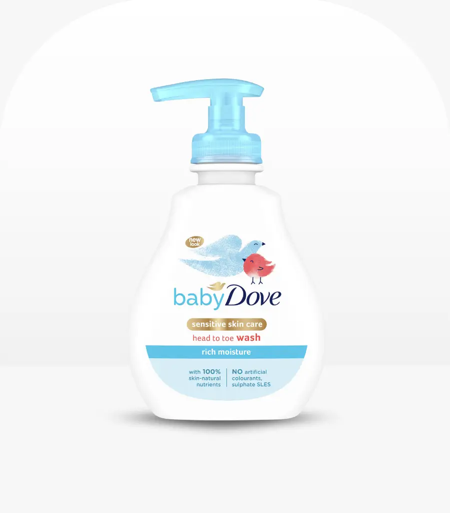 Dove Baby Rich Moisture Head to Toe Wash 400ml – Gentle Tear-Free Baby Wash in Sri Lanka