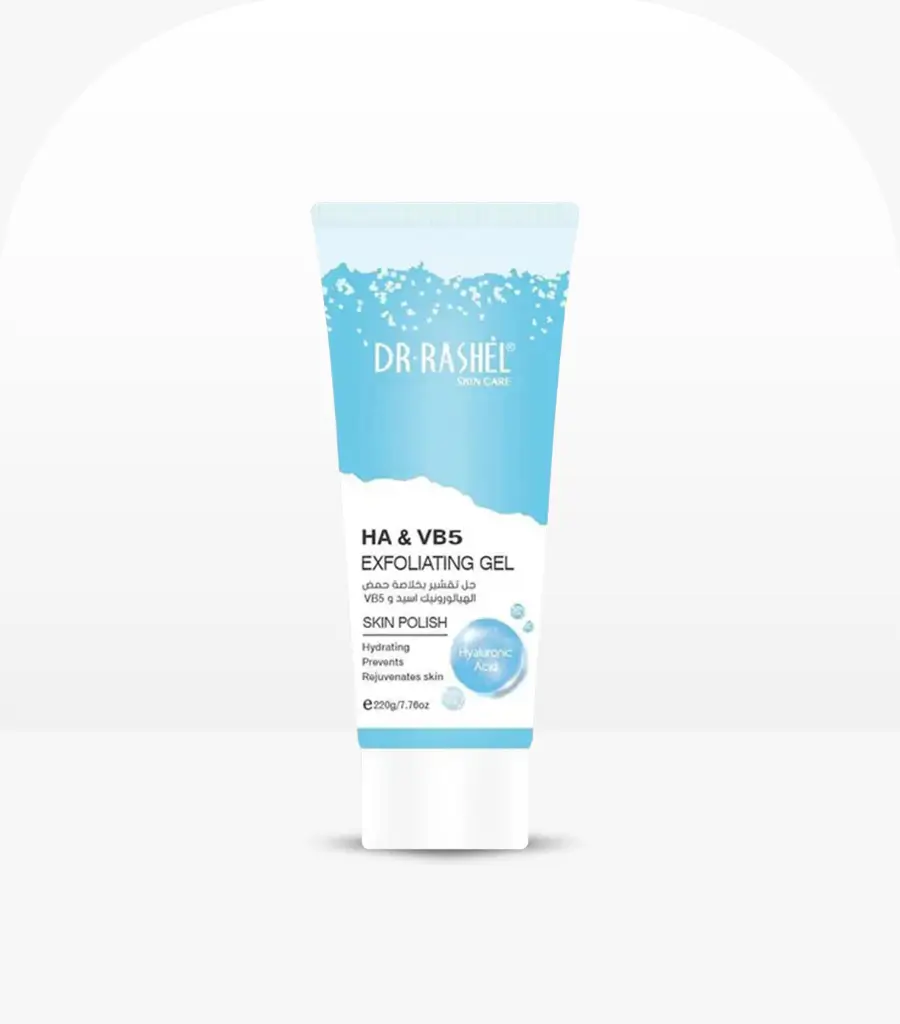 Dr.Rashel HA & VB5 Exfoliating Gel Skin Polish 220g – Hydrating & Gentle Exfoliator Sri Lanka