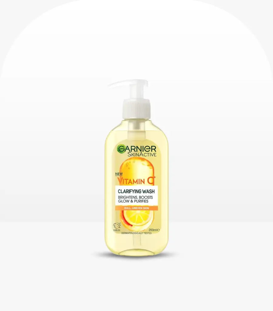 Garnier SkinActive Vitamin C Clarifying Face Wash 200ml – Brightening Gel Cleanser