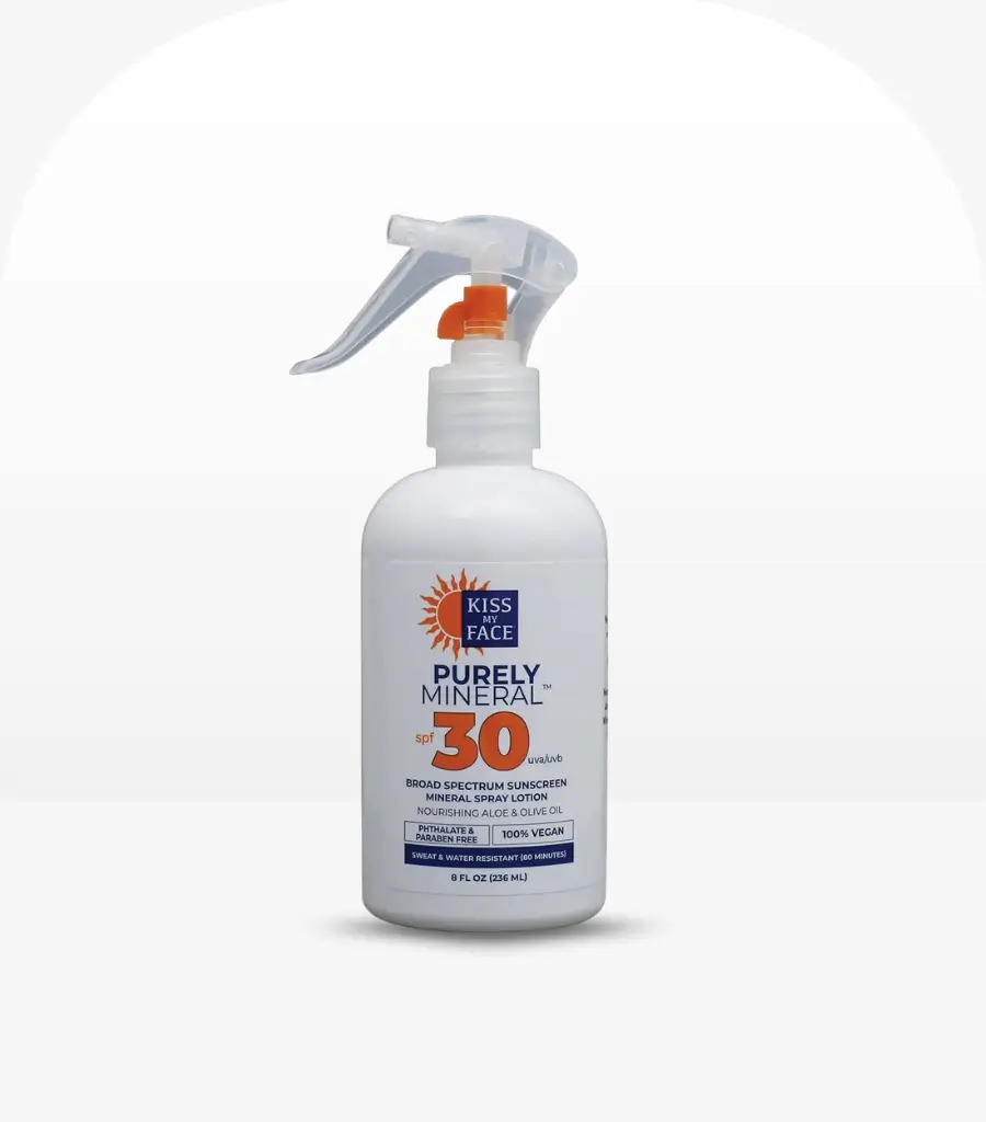 Kiss My Face Purely Mineral Sunscreen Spray Lotion SPF 30