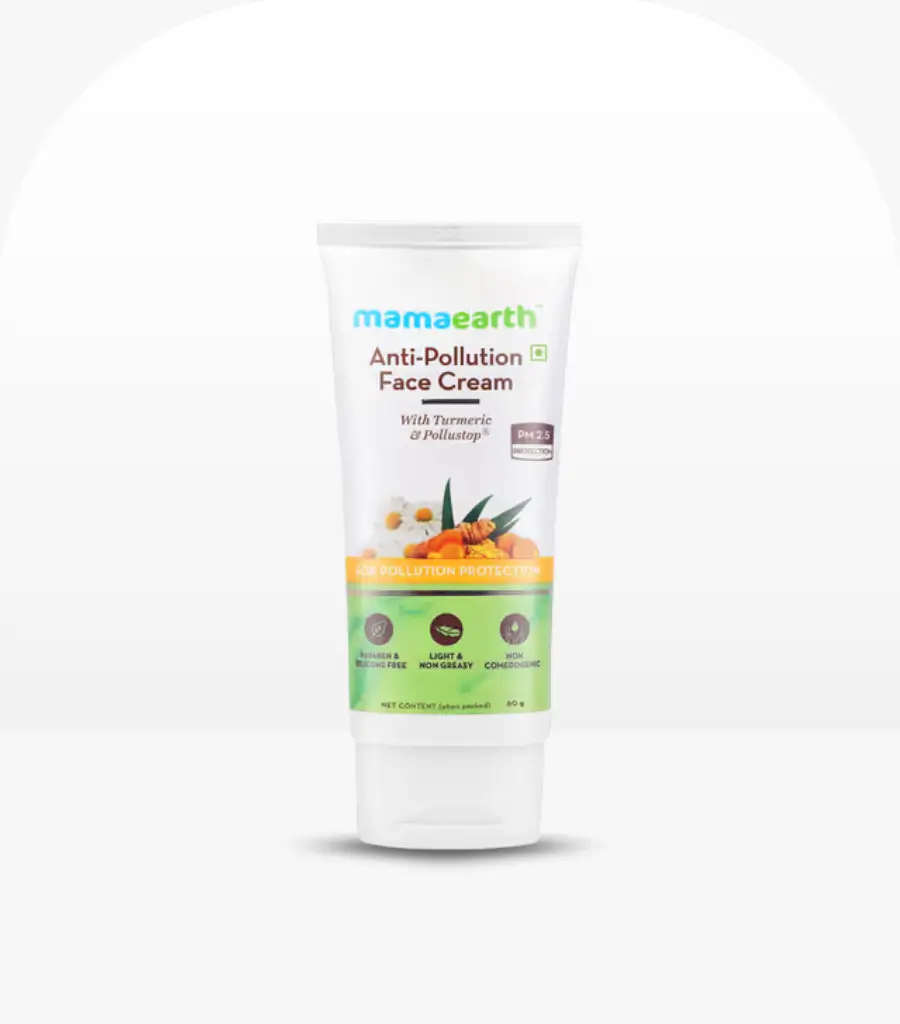 Mamaearth Anti-Pollution Daily Face Cream with Turmeric and Pollustop for Dry and Oily Skin 80ml