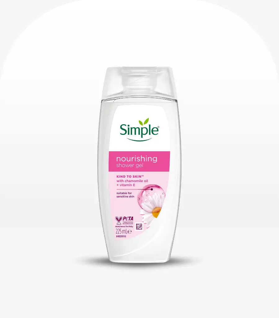 Simple Nourishing Shower Cream 225ml – Original Shower Cream for Sensitive Skin