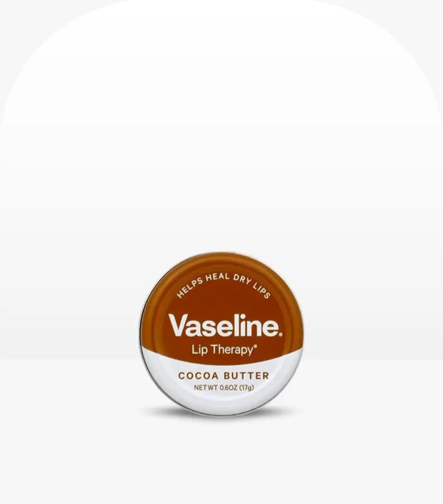 Vaseline Cocoa Butter Lip Therapy Lip Balm 20g tube for moisturizing and healing dry lips